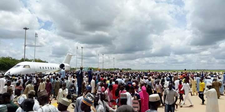 Political-supporters-invade-Sokoto-Airport