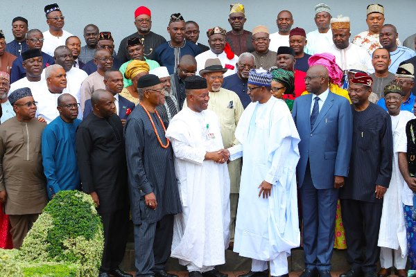 PRESIDENT BUHARI AKWA IBOM ELDER STATESMEN