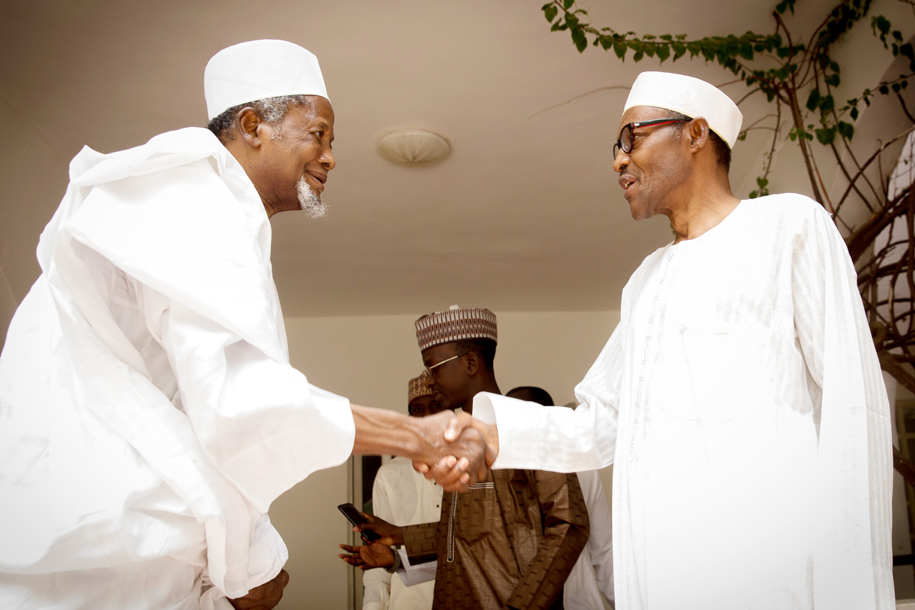 PRESIDENT ELECT GEN BUHARI  RECEIVED MORE GUEST