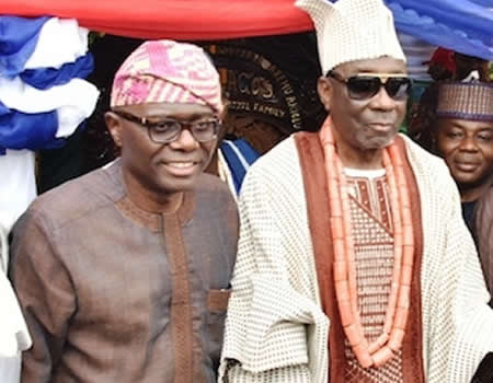 Governor Sanwo-Olu and Oba Akiolu