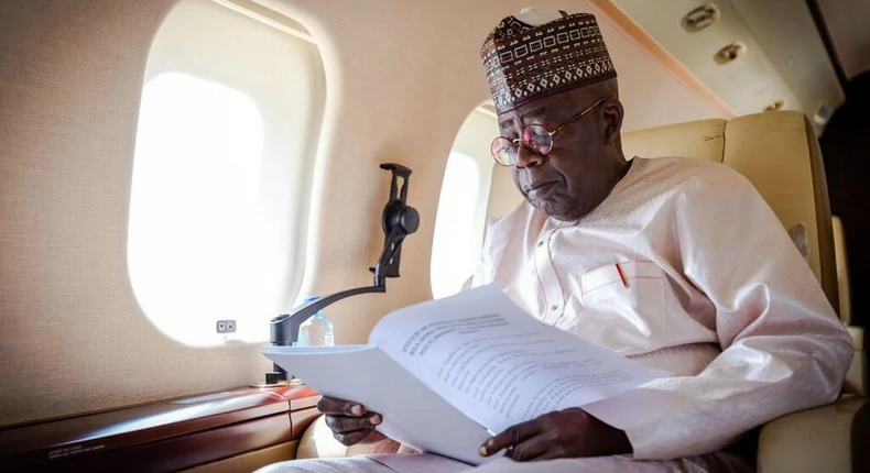 Tinubu inflight