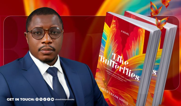 AbeebLekan Sodiq and his new novel - Like Butterflies